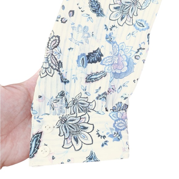 NWT Torrid Stripe Satin Collared Surplice Blouse - Picture 6 of 8